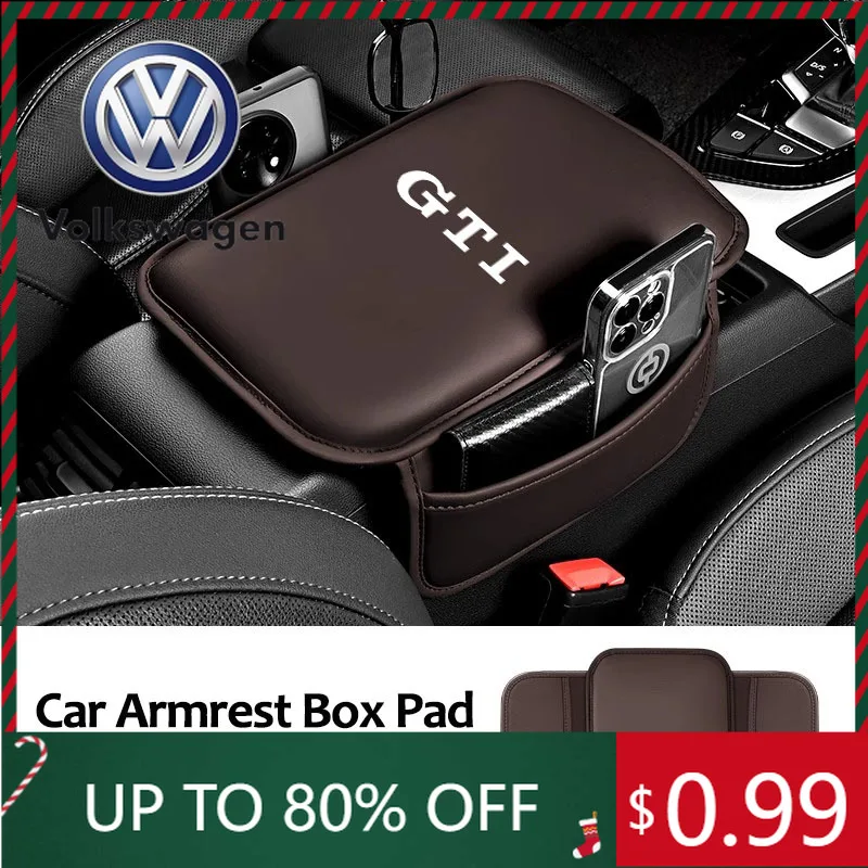 

Новинка 2026: Кожаный подлокотник для автомобиля Volkswagen (VW) с утолщенной защитной накладкой и подушкой из пены с эффектом памяти для Volkswagen GTI T