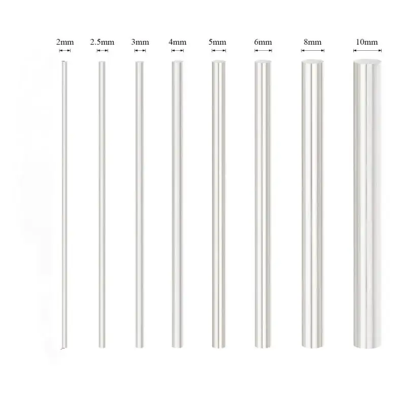 1Pcs Aluminum Solid Round Rod Lathe Bar Stock Assorted for DIY Craft Tool, Diameter 2-2000mm Length 20-500mm