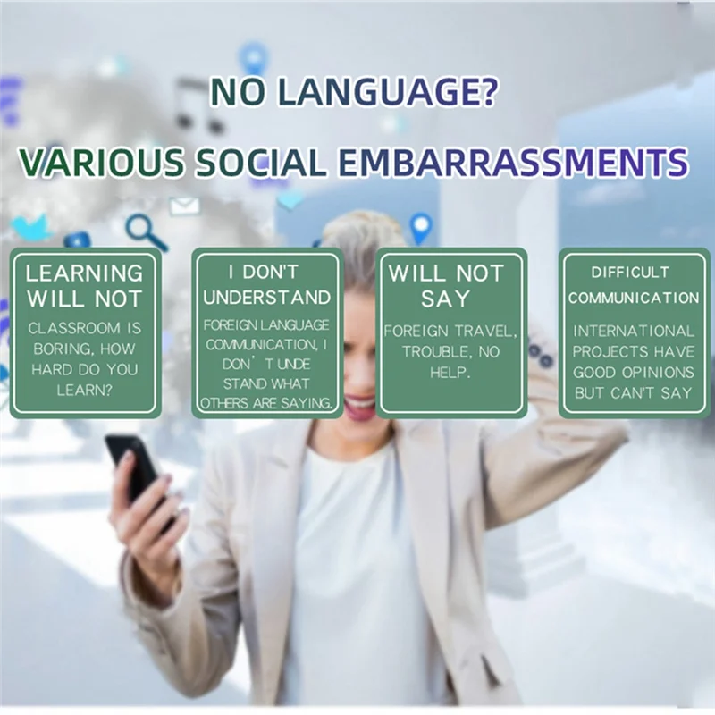 

【Must-Haves】Smart Instant Voice Translator Portable Translator Support Photographic Scanning Portable Offline Translator