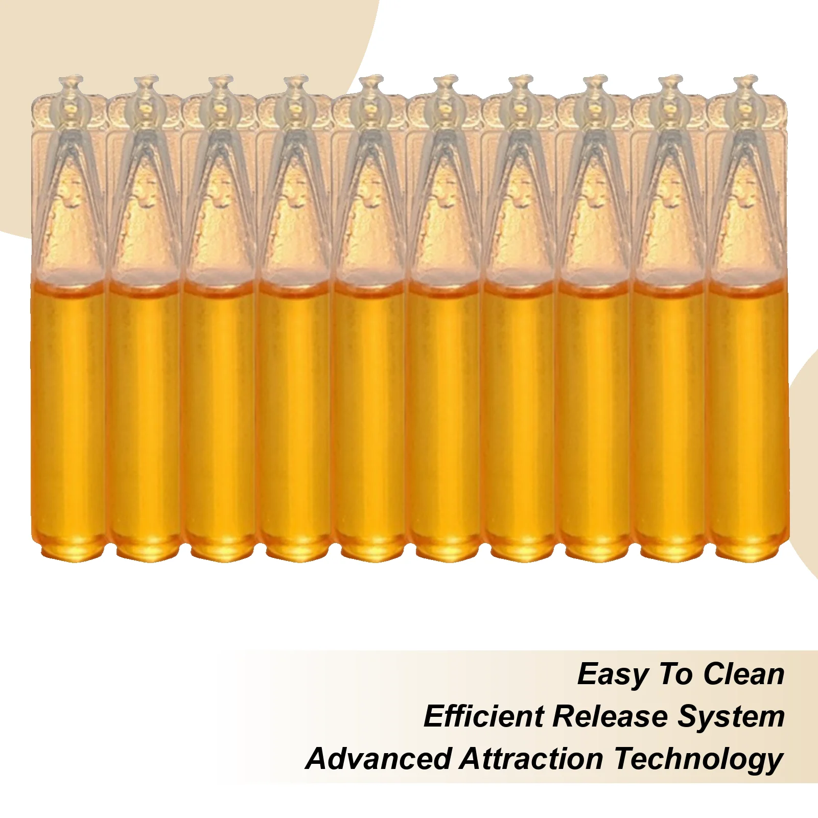 

Fruit Fly Trap Indoor Fruit Fly Refill Liquid Safe Long Lasting 10 Pieces Baits Lures For Garden Orchard Dining Area Kitchen