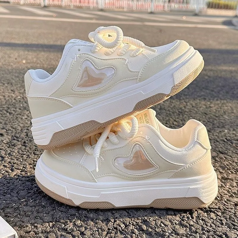 Women's Sports Shoes Platform Sneakers Spring Summer 2024 Tennis Female Flats Casual Vulcanize Kawaii Skateboard Footwear