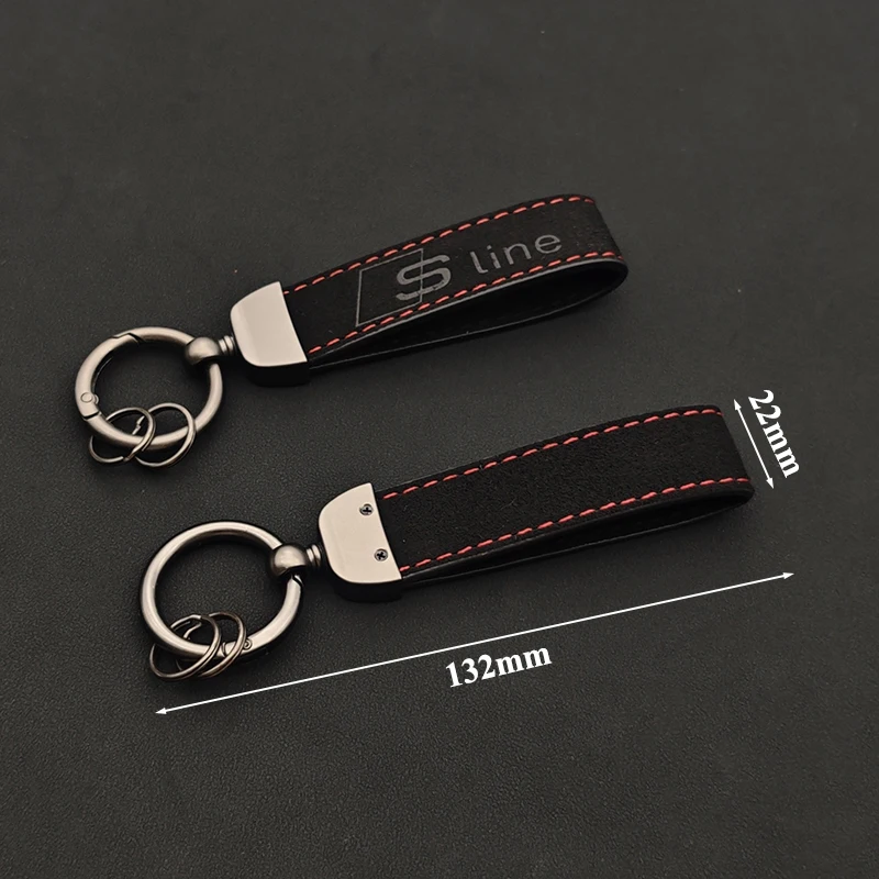 2025 جلد الغزال كيرينغ سيارة فاخرة المفاتيح لأودي A1 A2 A3 A4 A5 A6 A7 A8 RS S 3 4 5 6 7 8 TT Sline المفاتيح الملحقات