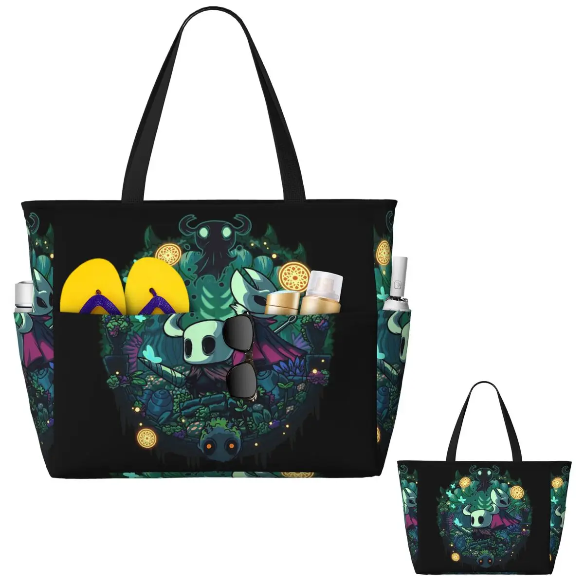 Hollow Knight Beach Tote Bag Sport Gym Yoga Duffle Large Tote Bag Women Travel Bag Fitness bag