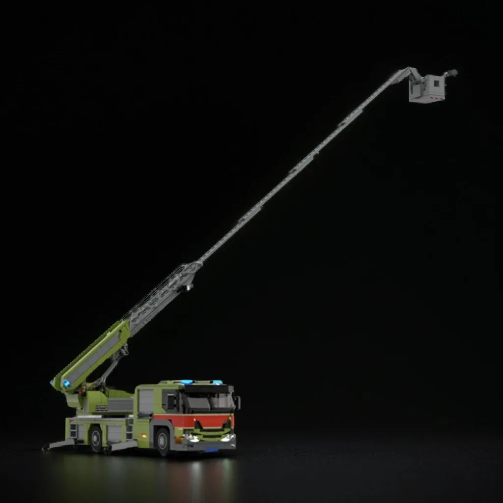 

816pcs MOC Scaniaes L360 Ladder Fire Special Vehicle Mechanical Linkage Model DIY Building Block Toy Gift