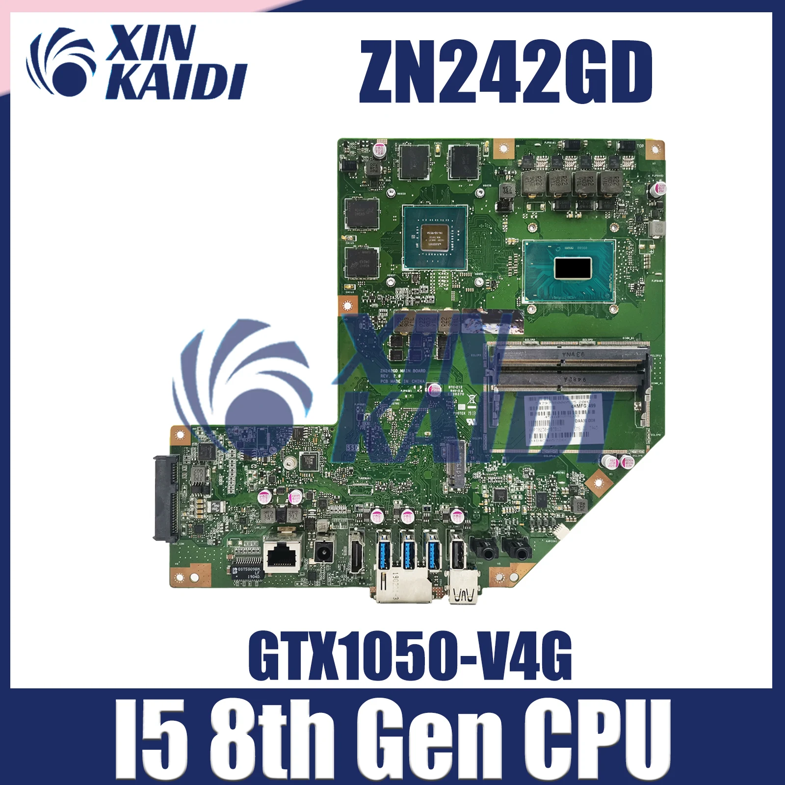 

ZN242GD Laptop Motherboard For Asus Zen AiO ZN242 ZN242G Notebook Mainboard with CPU I5-8300H GTX1050 GPU V4G 100% Tested OK