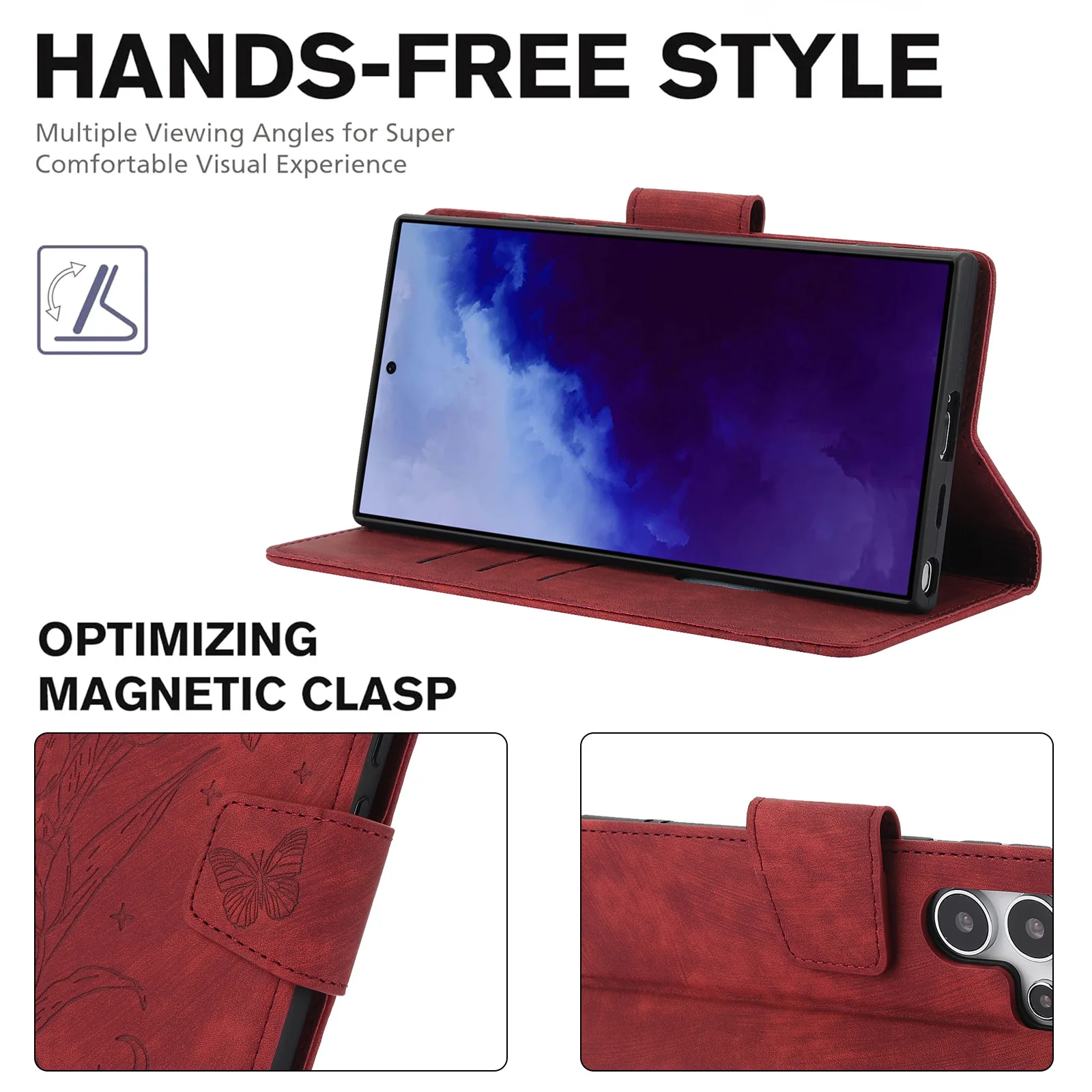 Para Samsung s25 ultra Shell case Tulip estilo fosco cartão em relevo e capa protetora com padrão diagonal