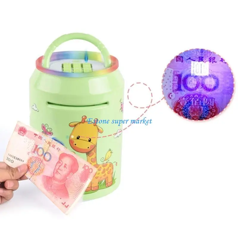 090B Tiền điện tử Ngân hàng Heo con Âm nhạc Đồ chơi tiền nhẹ Tiền mặt an toàn Có thể quà tặng năm mới