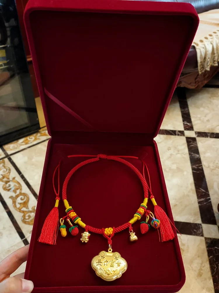 Jewelry Storage Display Case Velvet Necklace Chain Gift Box