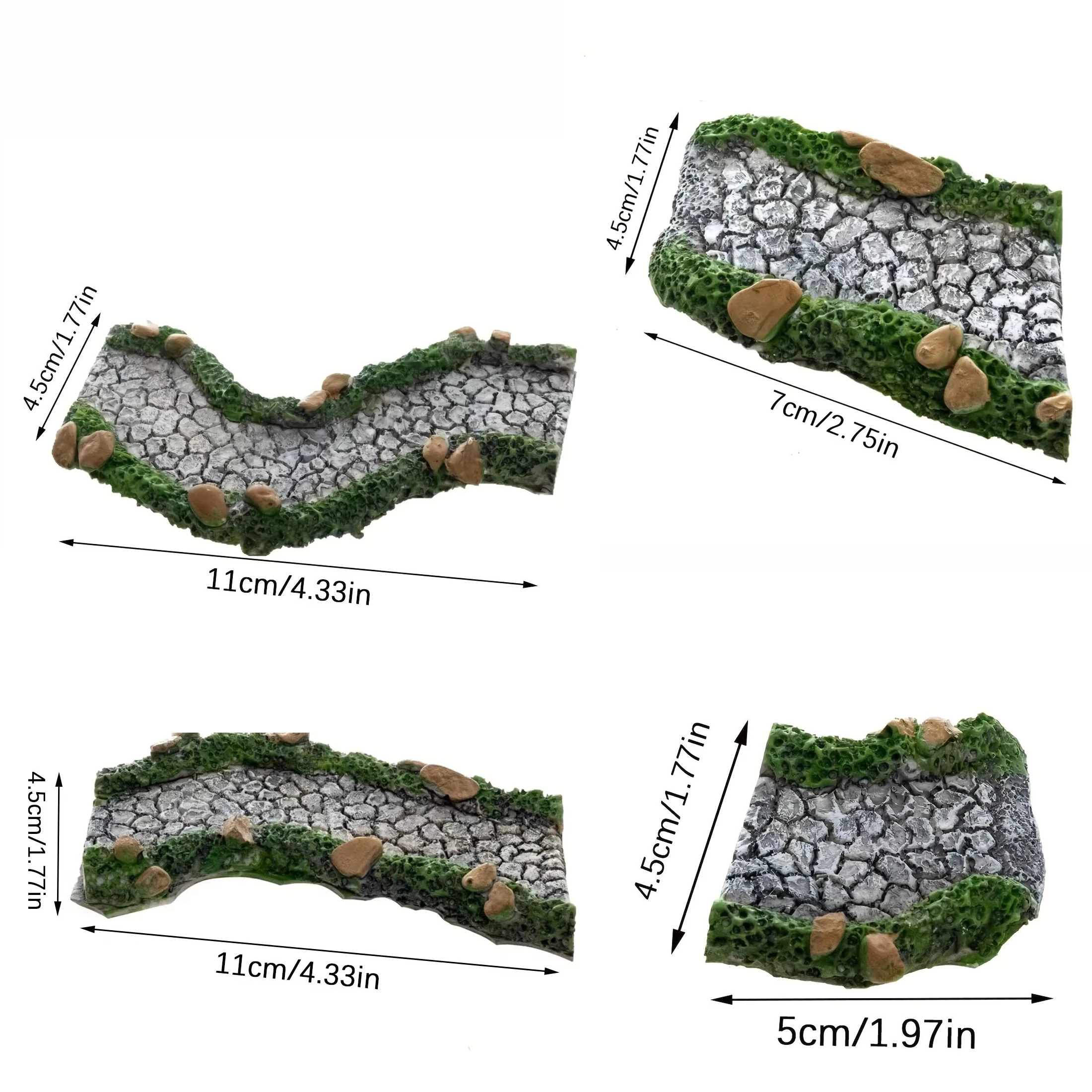 Artificial Stone Paths, Fairy Garden Paths, Resin Art Decorations, Micro Landscapes, Flower Pot Miniature Landscaping, DIY
