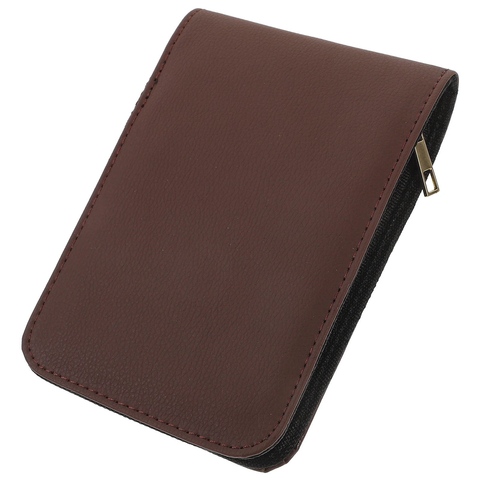 

1pc Pen Case Vintage Pu Stationery Box For Pens Storage Desk Organizer Black Color Portable Travel Gift