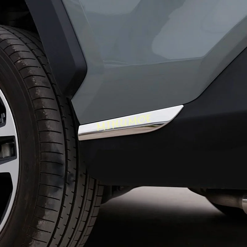 

For 2019-2025 Toyota RAV4 Suzuki Across Stainless Steel Rear Bumper Side Protector Guard Cover Trims 2020 2021 2022 2023 2024