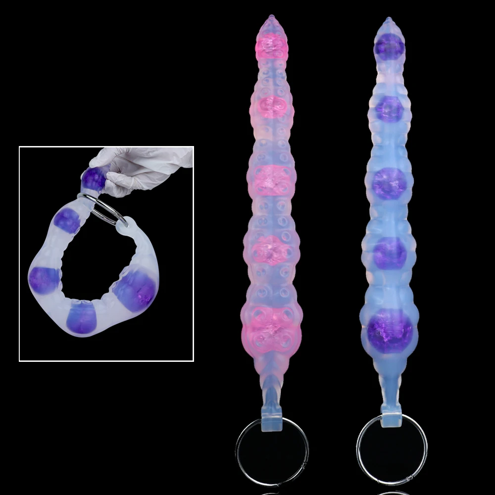 YOCY الوحش اللامسة القضيب سيليكون طويل الشرج المكونات الإناث G بقعة محفز الشرج الجنس لعب للكبار زوجين تدليك متعة #5