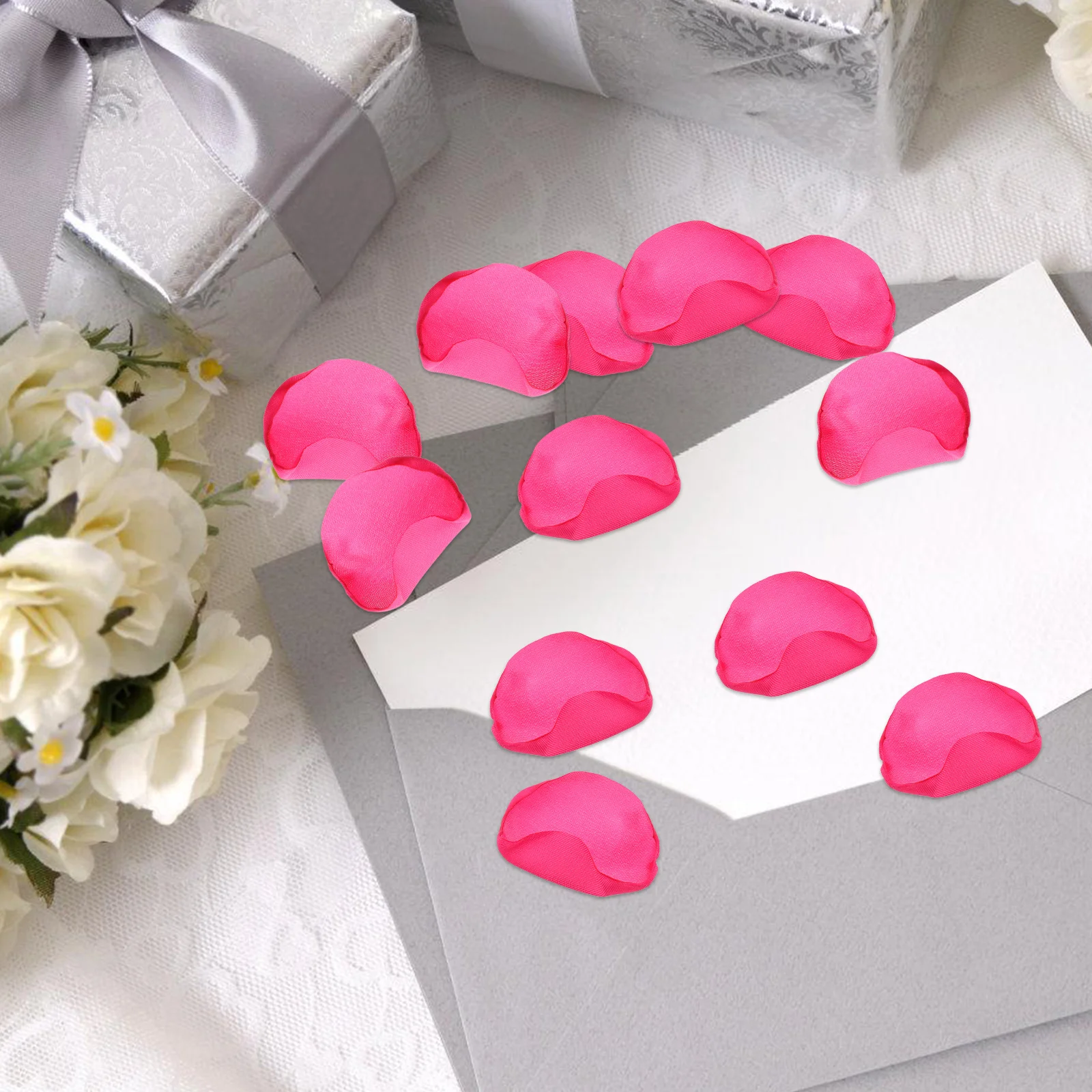 

Silk Rose Petals Artificial Floral Arrangements for Decoration Fake Weddings Cake Flower Decorations Aisle