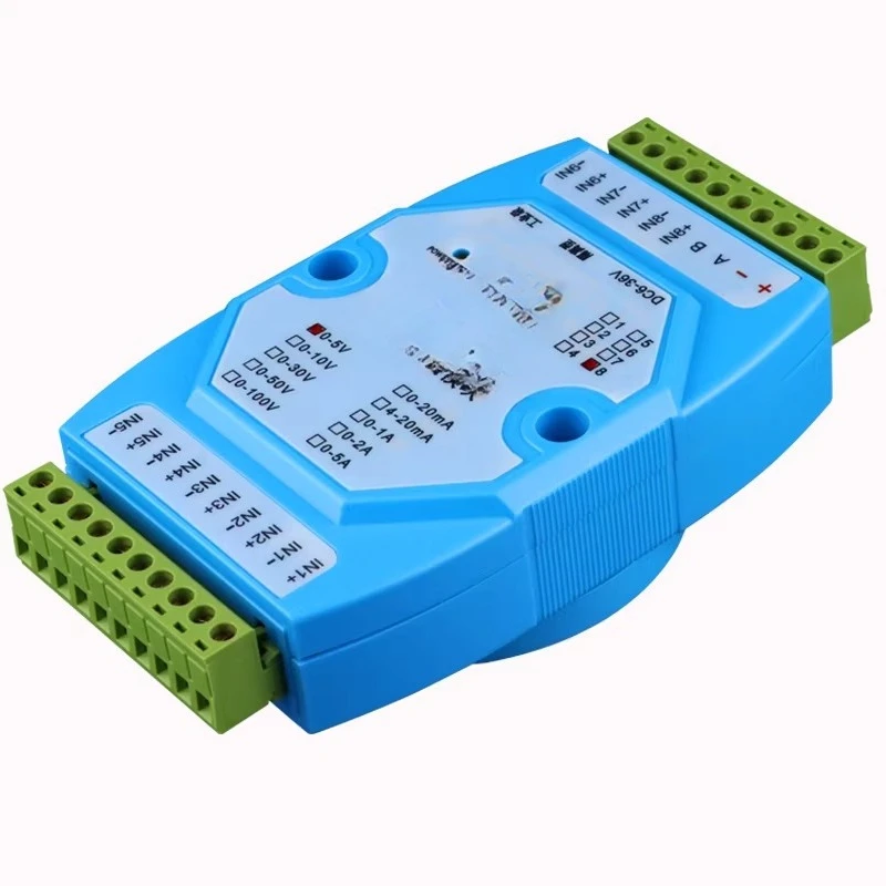 Voltage and current analog acquisition module 0-100V/4-20mA to 485 CAN isolation