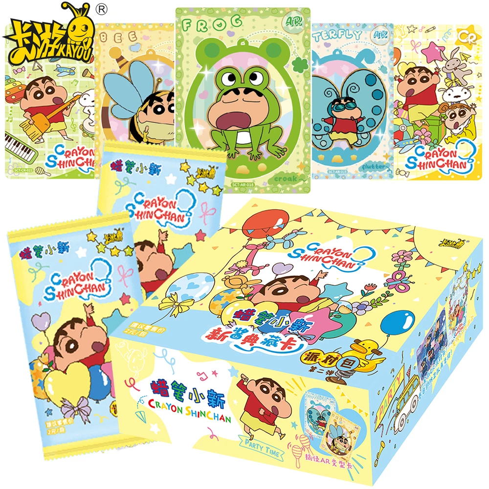 

KAYOU Genuine Crayon Shin Chan Collection Card Child's Favorite Comedy Anime Characters Exquisite Craftsmanship Party Card Gift