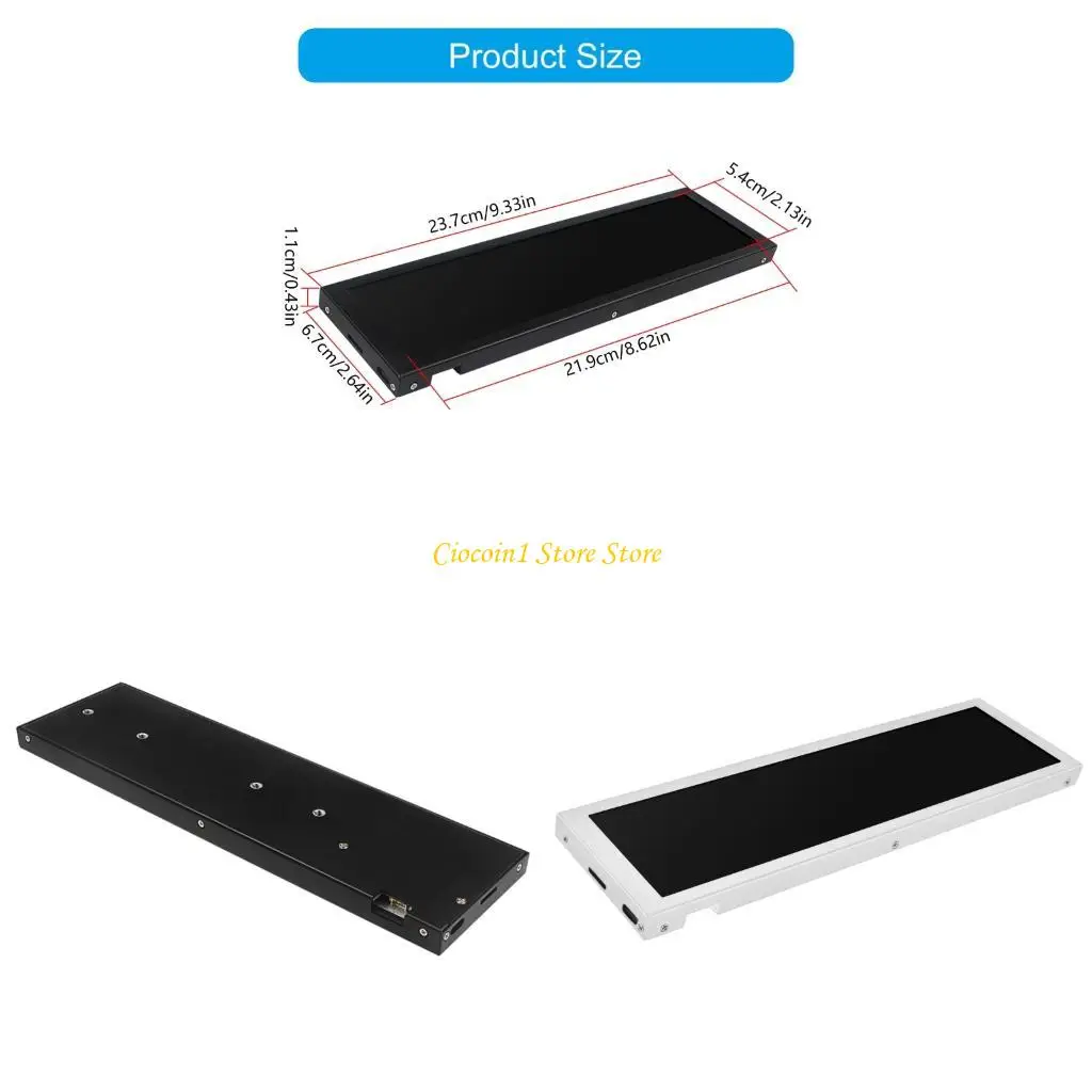 

A3PC 8.8Inch IPS Secondary Screen High Brightness Eye Care USB C PC Performances Monitoring Sub-Screen
