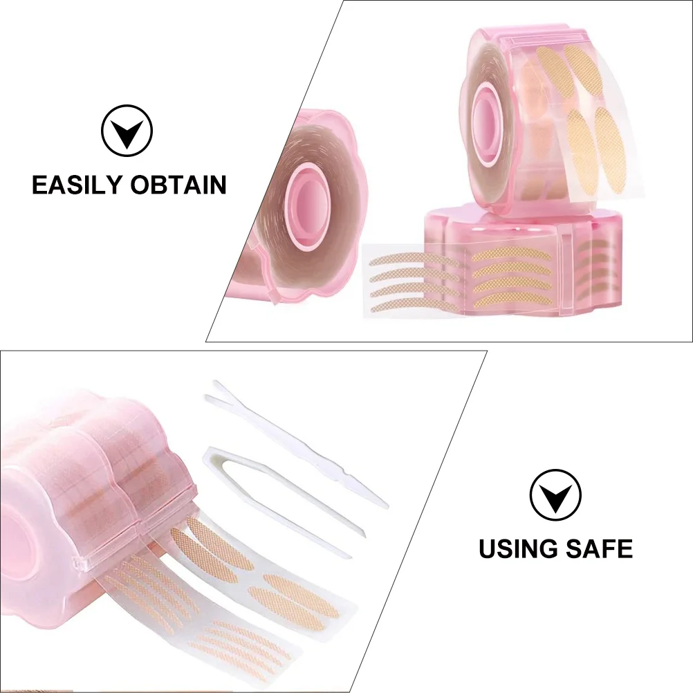 1Set Double Eyelid Tape Traceless Pink Easy Use Eye Patch Safe Skin Friendly Makeup Tool Beginner Professional