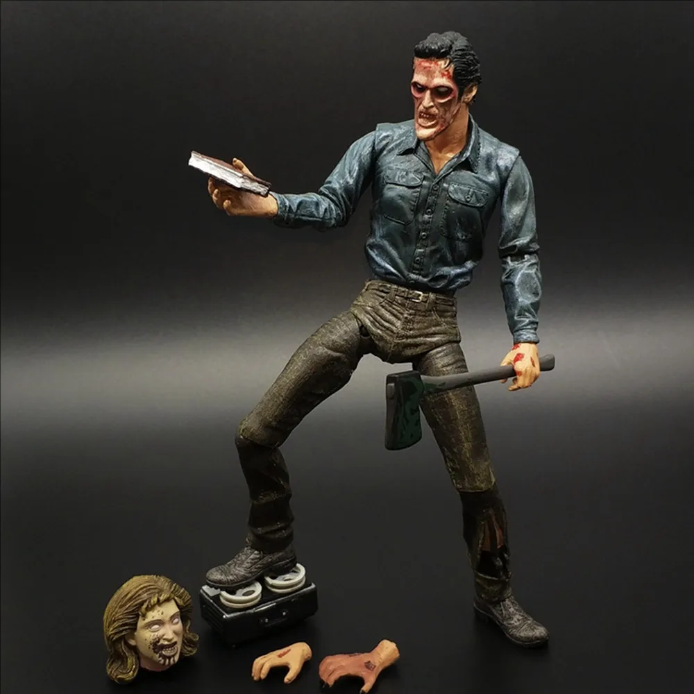 Neca Ghost Evil Dead Dead 2 Dead By Dageraad Figuur Jeugd Gewonde Ash Action Figures Classic Terreurfilm Cadeau 18Cm Hallen Geschenken