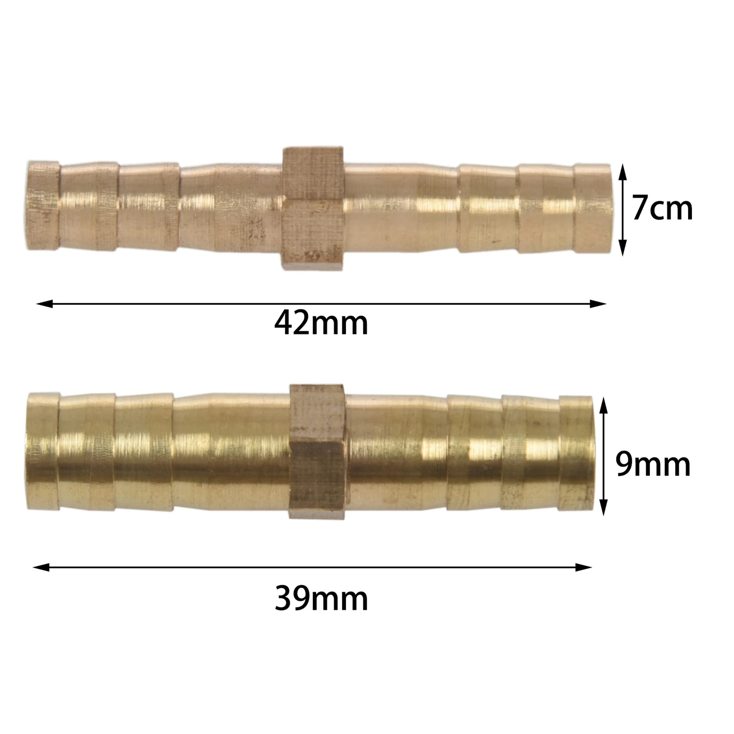 

【Hot-Selling!】10Pcs Hose Barb Coupler Inner Dia Air Gas Straight Hose Pipe Barb Coupler, 5Pcs 8Mm & 5Pcs 6Mm