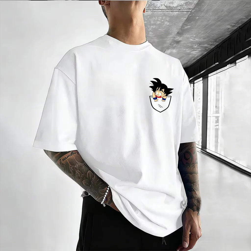 2026 Sommer Bestseller Dragon Ball Anime Muster Familien-Eltern-Kind T-Shirts Hochwertige Kurzarm Atmungsaktive Streetwear Oberteile