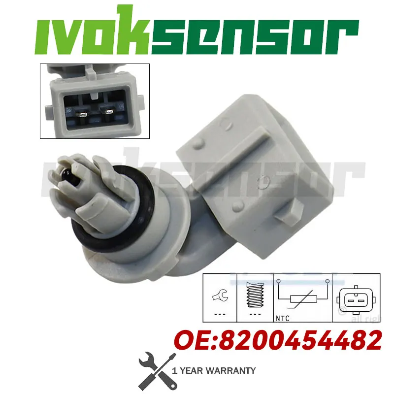 8200454482 Air Intake Temperature Sensor For PEUGEOT 806 607 406 307 206 Expert RENAULT Twingo Kangoo Clio Laguna Megane Scénic