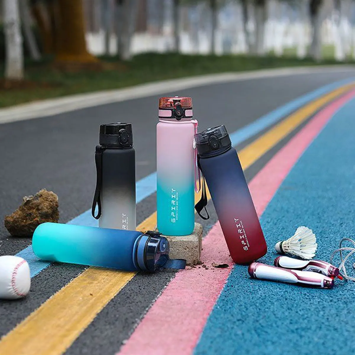Gradient Water Bottle - Choose Your Size 1000ml/600ml/750ml - Perfect for Outdoor Camping Gym Ideal Holiday Gift for Birthday