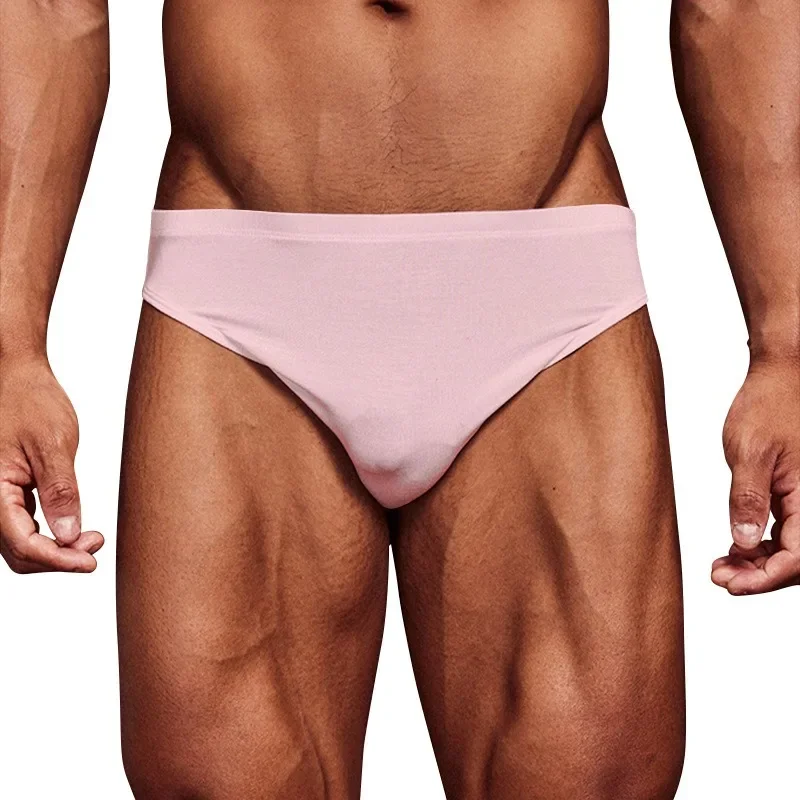 

Мужские плавки, однотонные купальные костюмы для плавания, бикини, дышащие пляжные шорты из модала, быстросохнущий купальный костюм