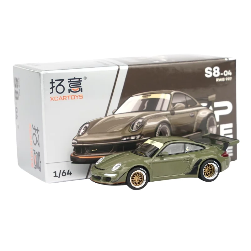 

XCARTOYS POPRACE 1/64 Diecast alloy supercar model Boys Toy Collection Miniature Porsche 997 car model a gift for kids.