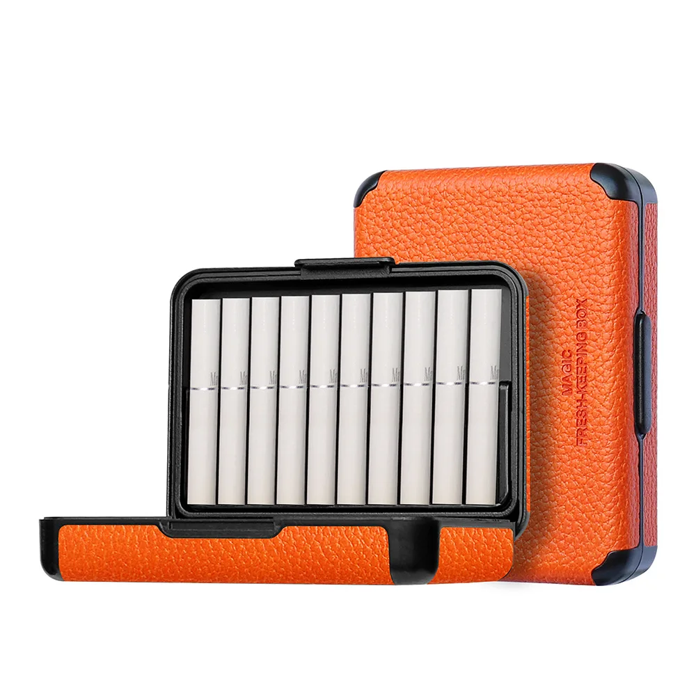 Lichee Leather Case Portable Pack Cigarette Box for IQOS ILLUMA/ILLUMA ONE/I LUMA PRIME Smoking Case Protective Accessories