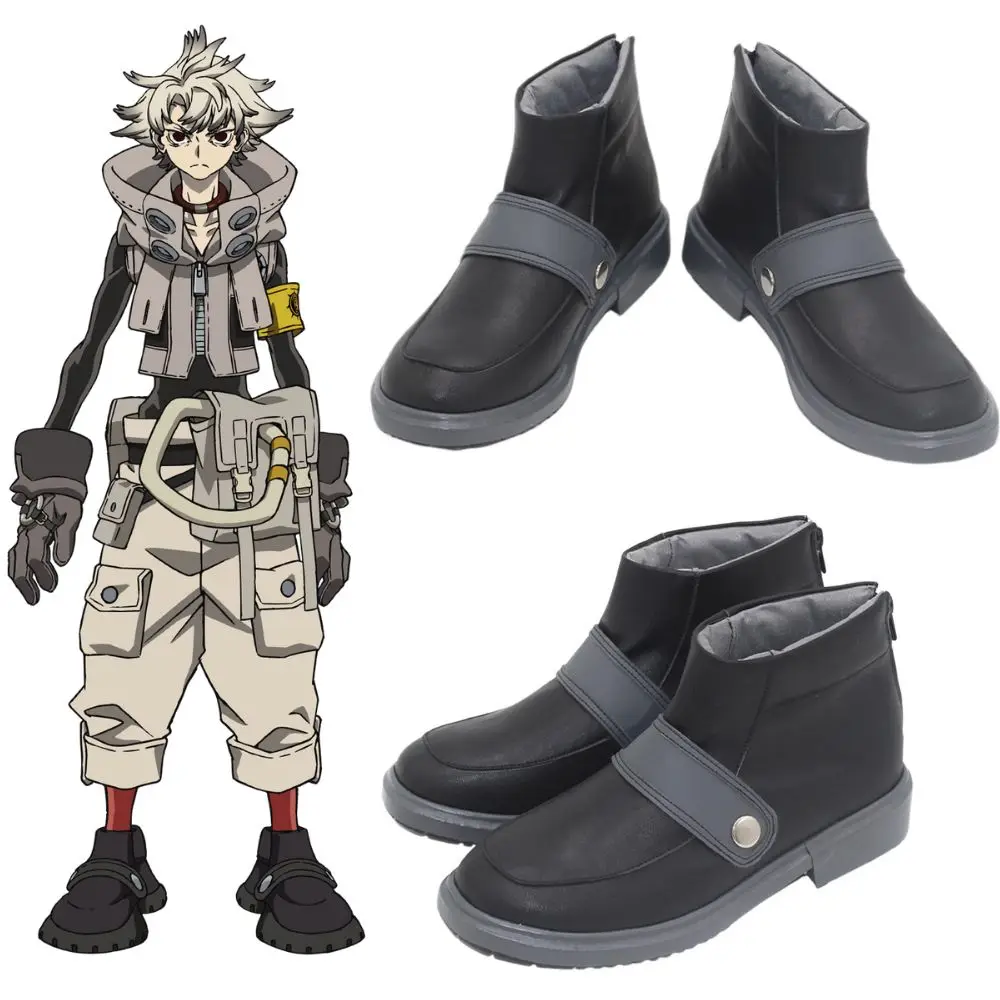 Buty do cosplayu Anime Gachiakuta Rudo, skórzane botki PU, akcesoria do odgrywania ról dla mężczyzn i kobiet, rekwizyty do kostiumów na Halloween i karnawał.
