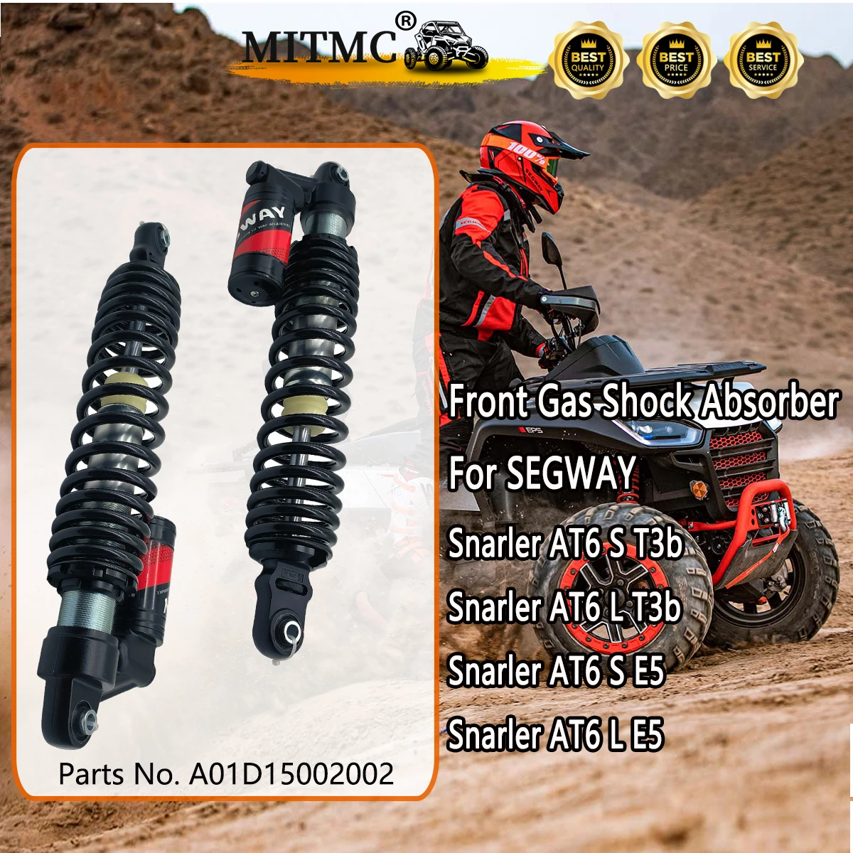 

2Pcs Front Gas Shock Absorber For SEGWAY Snarler AT6 S T3b /AT6 L T3b/ AT6 S E5 / AT6 L ATV Parts Code A01D15002002