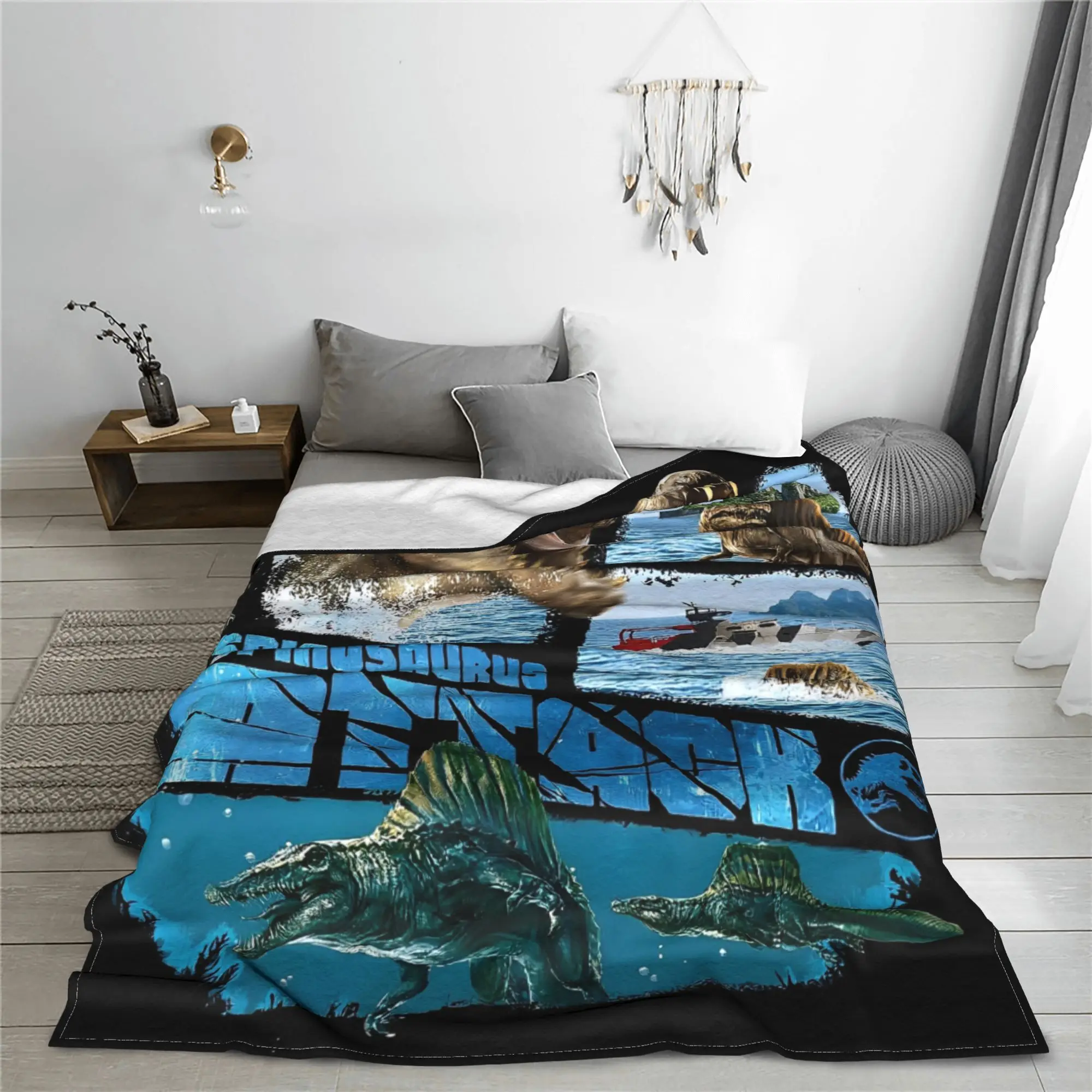 الجوراسي ولادة جديدة ثلاثة عناصر العالم بطانية سوبر لينة أفخم الفراش يلقي لغرفة المعيشة الطفل الفانيلا المفرش غطاء السرير