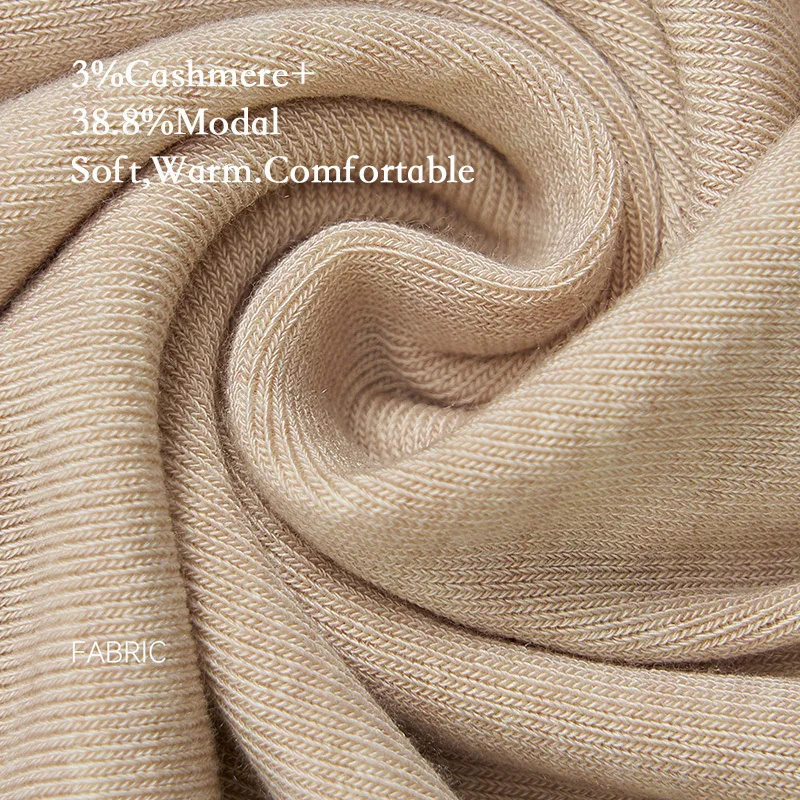 Camiseta ajustada de Cachemira Modal para mujer, Tops suaves de Color sólido para otoño e invierno, parte inferior respetuosa con la piel