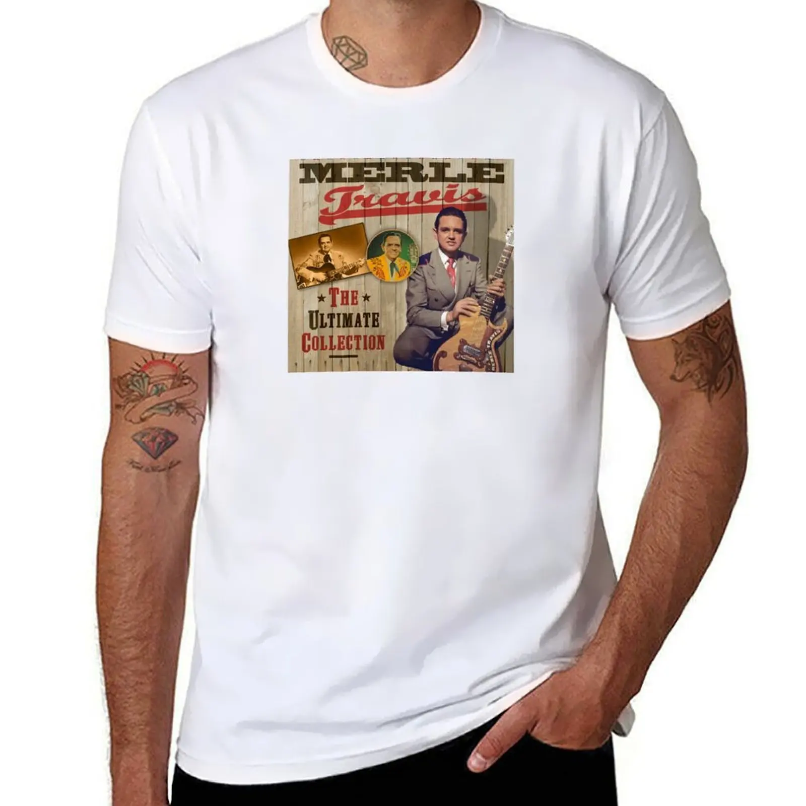

Merle Travis - The Ultimate Country Collection T-Shirt t shirts for man cotton soft t shirts with prints T-Shirt