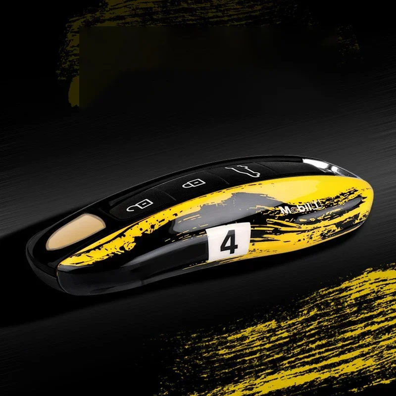 Multiple Painting For Porsche Cayenne 718 MACAN Panamera 911 Macan Boxster Cayman Smart Remote Car Key Case Cover Accessories
