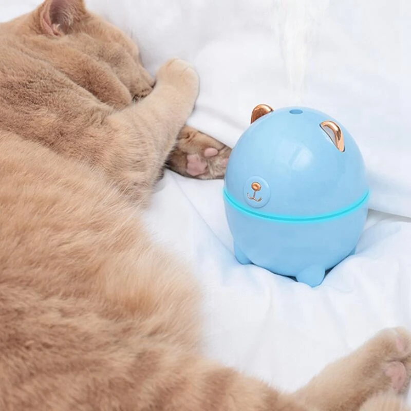 Air Humidifier Cute Pet Mini Household Small Aromatherapy Car Creativity Bear USB Humidifier LED Night Lamp