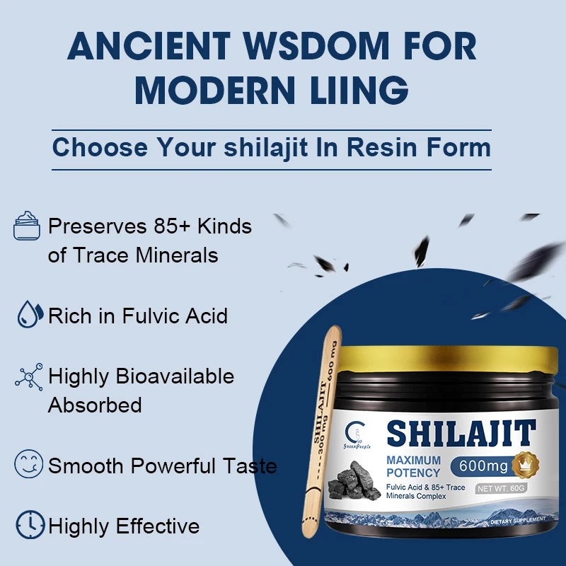 Original Shilajit 100% Himalaya Natural Fulvic Acid&85+ Trace Minerals Hormonal Balance Beauty Health Shilajit Pure Organic