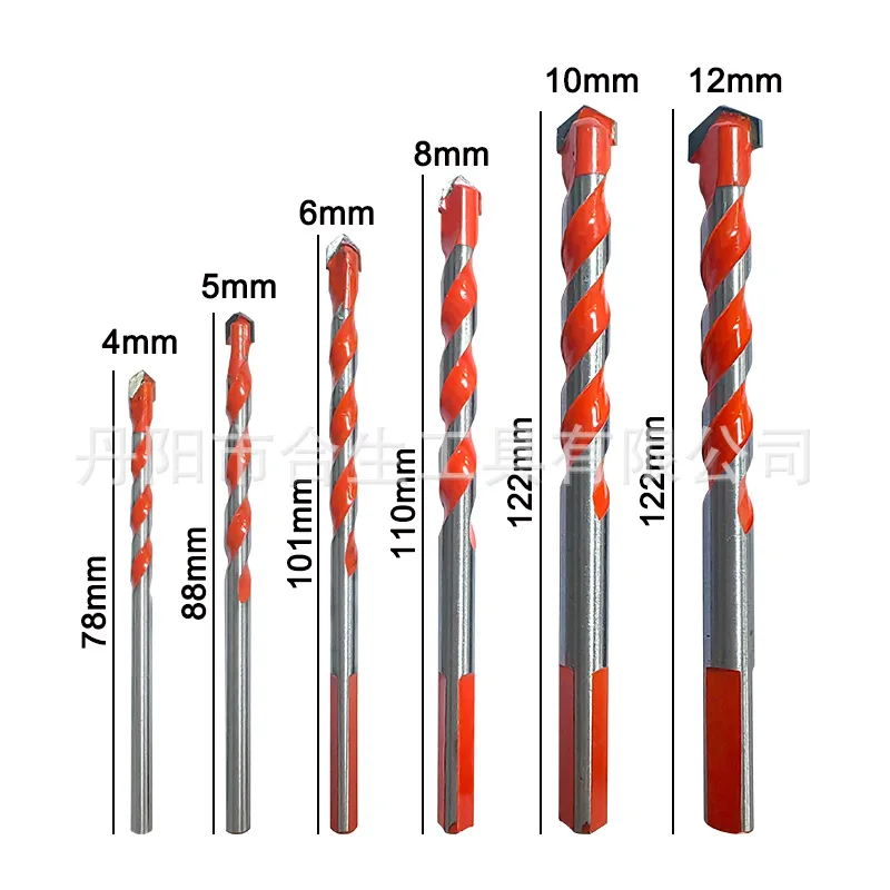 4/5/6pcs Orange Hard Alloy Overlord Diamond 6-12mm Ceramic Tile Perforated Wall Drilling Tool Drill Bit Tool set,with Box