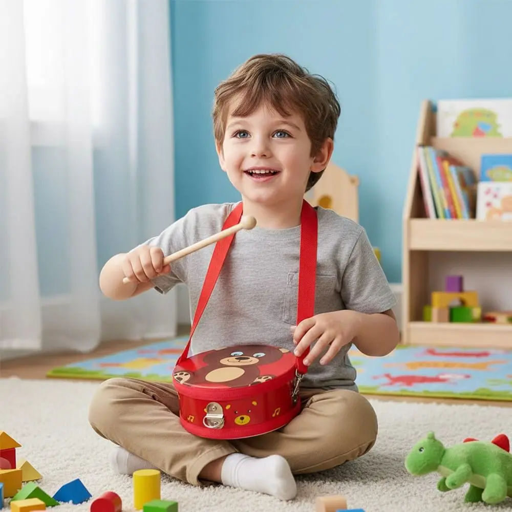 tambor-de-percussao-de-madeira-com-padrao-de-animais-em-ambos-os-lados-tambor-infantil-com-alca-e-baquetas