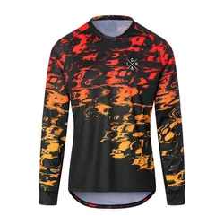 Loose Rider Men's Long Sleeve Downhill Suit Quick Dry Breathable Motocross Mountain Bike Cycling Jersey MTB Long Sleeve Shirt