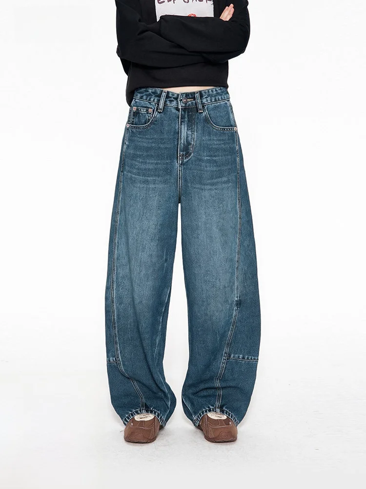 

Уличные джинсовые брюки с подкладкой Fce, винтажные цветные эльфийские женские повседневные осенние джинсы со стойкой