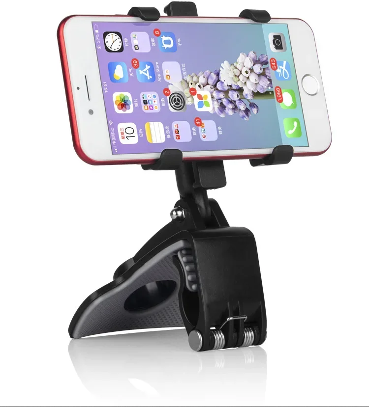 Universal Dashboard Car Phone Holder Easy Clip Mount Stand GPS Display Bracket Car Front Support Stand for Iphone Samsung Xiaomi