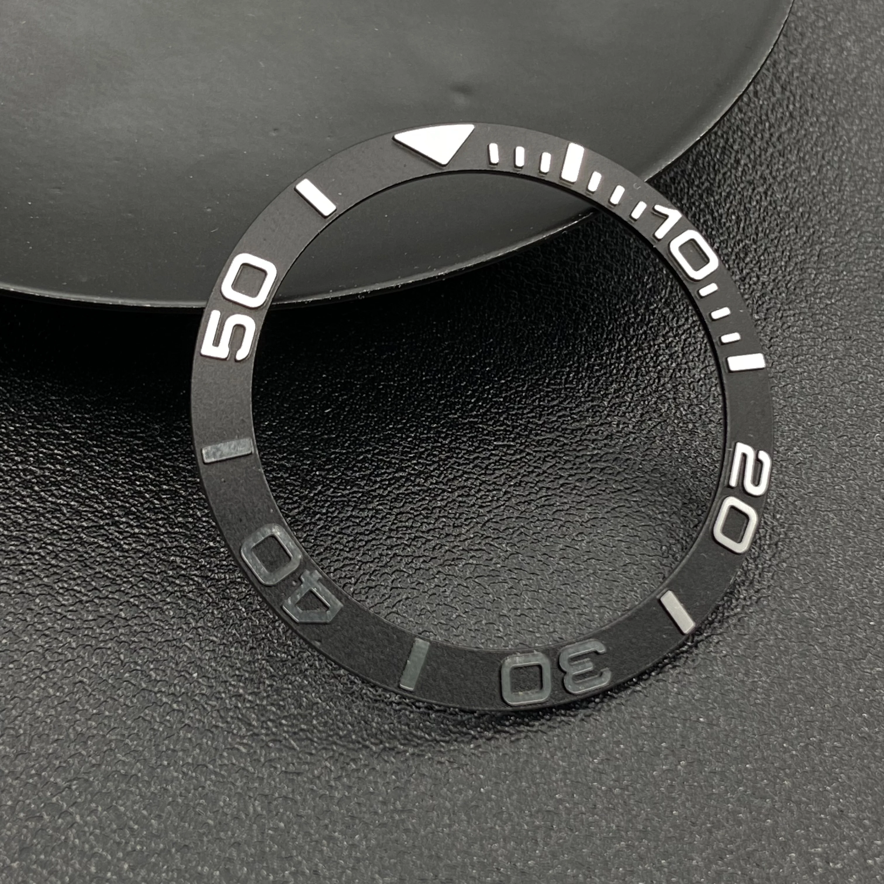 38mm Aluminium Watch Bezel Insert Ring Inner Diameter 30.6mm For SKX007 SKX009 SRPD SUB NH35 NH36 Watch Case Ring Repair Parts