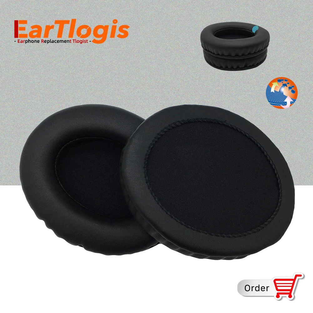 

EarTlogis Replacement Ear Pads for LASMEX H7 H75 H 7 75 Headset Parts Earmuff Cover Cushion Cups pillow