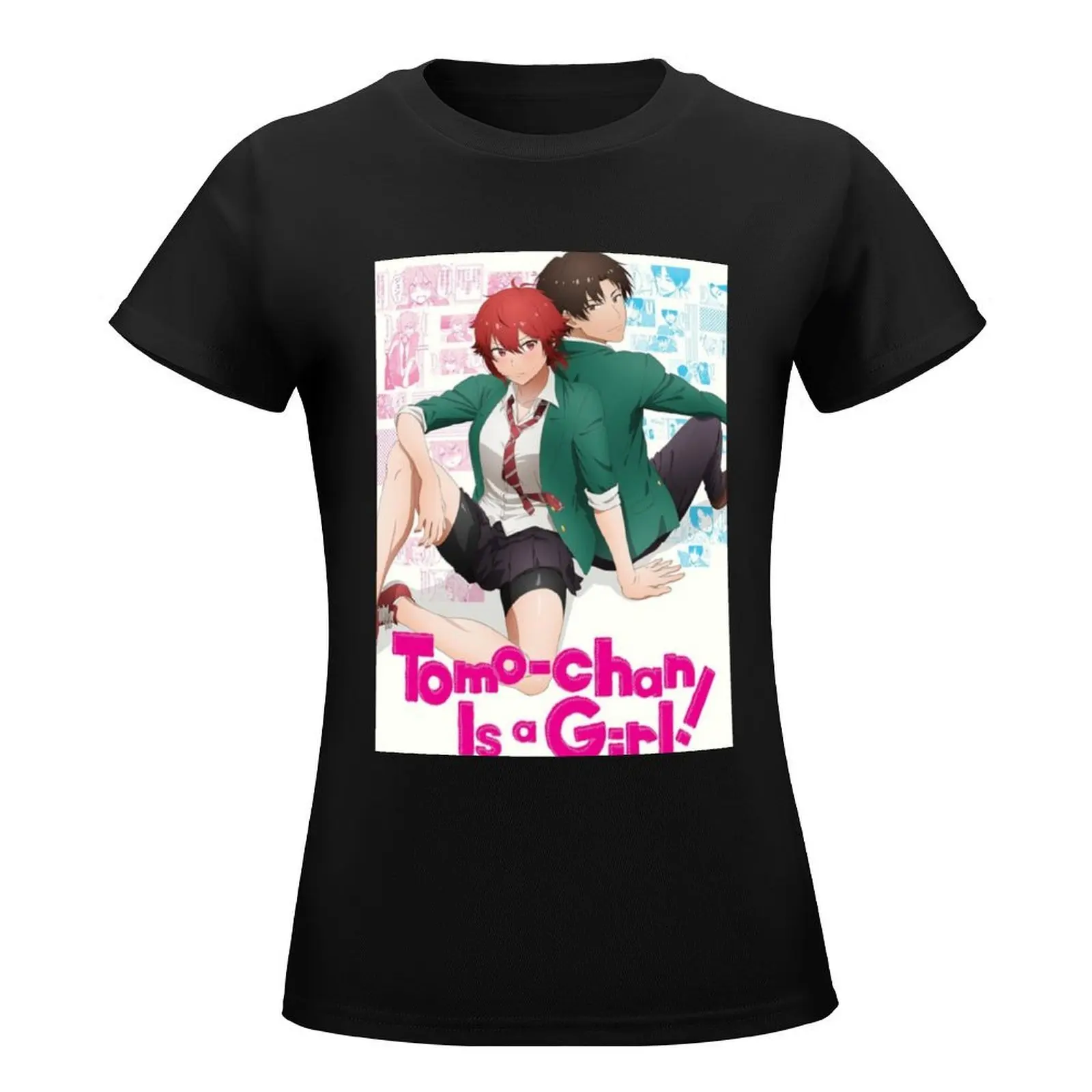 graphic from tomo-chan is a girl T-Shirt Aesthetic clothing sublime new edition cotton t shirts Women