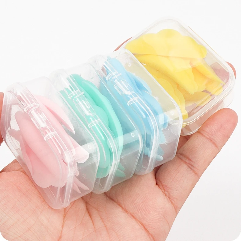 5 Pairs Reusable Eyelash Lifting Kit Silicone lamination Pad Shell Shape Perm Rods 3D Lashes Extension Curler Makeup Tool