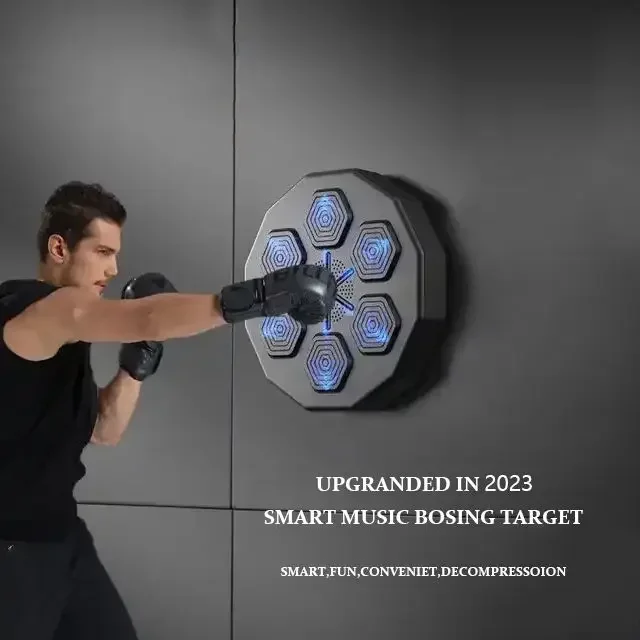 For Machine Wall Lounger Dummy Training Shooting Punch Kick Mounted Punching Pad Music Boxing Smart Target