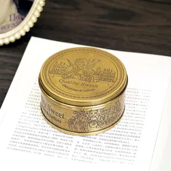 Brass Vintage Storage Box Handmade Carved Round Biscuits Candy Small Cans Crafts Ornaments Classical Jewelry Storage Box Gift