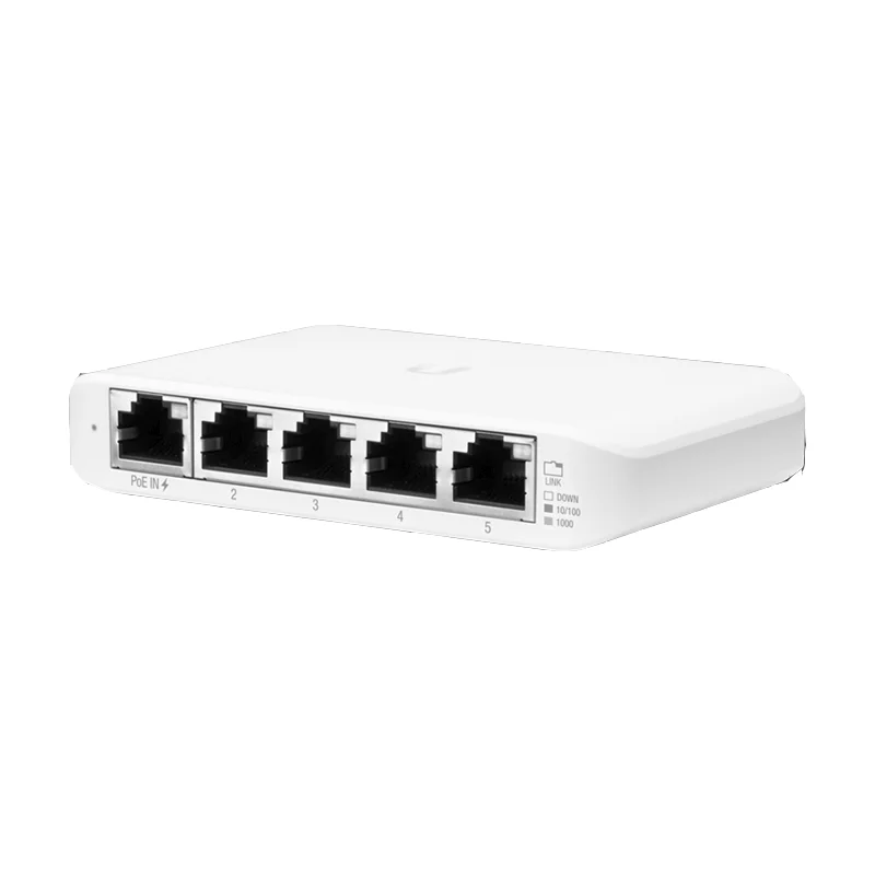 UBNT UniFi usw-flex-Mini Gigabit, conmutador gestionado de 5 puertos, fuente de alimentación tipo C, salida POE no es compatible