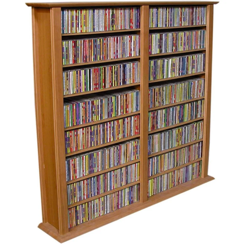 Venture Horizon Media Storage Tower-Regular Doble Negro